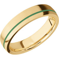 10K Yellow Gold + Satin , Satin Finish