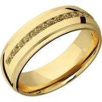 14K Yellow Gold + Polish , Polish Finish