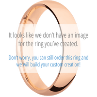 10K Rose Gold + Polish Finish