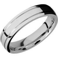 14K White Gold + Polish , Polish Finish + Palladium Silver
