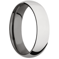 14K White Gold + Polish Finish + Tantalum Noir