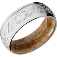 Titanium + Polish Finish + Whiskey Barrel