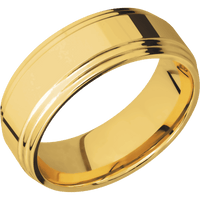 18K Yellow Gold + Polish , Polish Finish