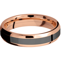 14K Rose Gold + Polish , Polish Finish