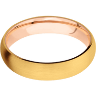 22K Yellow Gold + Satin Finish + 18K Rose Gold