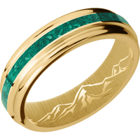 10K Yellow Gold + Polish , Polish Finish