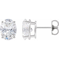14K White Gold 3 5/8 CTW Lab-Grown Diamond Earrings