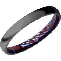 Zirconium + Bead Finish + Titanium Damascus