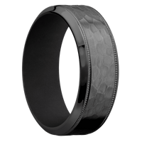 Zirconium + Hammer , Polish Finish + Black