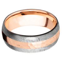 Meteorite + None Finish + 18K Rose Gold