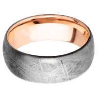Meteorite + None Finish + 14K Rose Gold