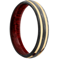 Forged Carbon Fiber + None Finish + Blood Wood