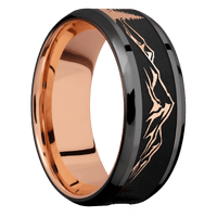 Zirconium + Polish , Polish Finish + 14K Rose Gold