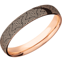 14K Rose Gold + Polish Finish