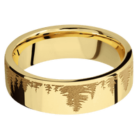 14K Yellow Gold + Polish Finish
