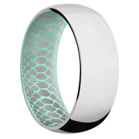 Palladium Silver + Polish Finish + Robins Egg Blue