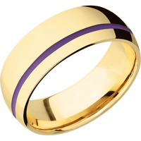 10K Yellow Gold + Polish , Polish Finish