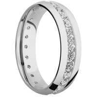 14K White Gold + Polish Finish