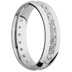 14K White Gold + Polish Finish