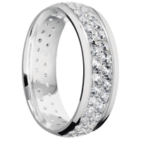 14K White Gold + Polish Finish