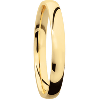 14K Yellow Gold + Polish Finish