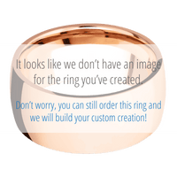 14K Rose Gold + Polish Finish