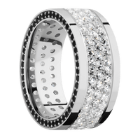 14K White Gold + Polish Finish