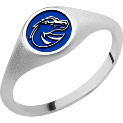 Boise State University Custom Collegiate Palladium Silver Signet Ring