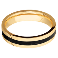 18K Yellow Gold + Polish Finish