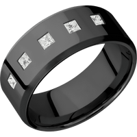 Zirconium + Polish , Satin Finish