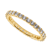 10K Yellow Gold band with 30 Round Lab Grown Diamond (ST) having TCW-.9