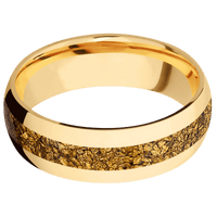 14K Yellow Gold + Polish Finish