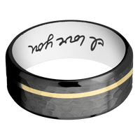 Zirconium + Hammer , Polish Finish + Your Color