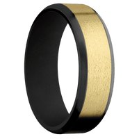 Zirconium + Polish , Satin Finish + Black