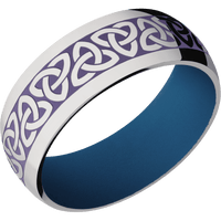 Titanium + Polish Finish + Ridgeway Blue