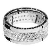 14K White Gold + Polish Finish
