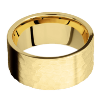 22K Yellow Gold + Hammer Finish