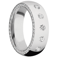 14K White Gold + Polish Finish