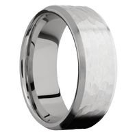 Palladium Silver + Hammer , Satin Finish
