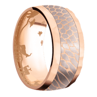 14K Rose Gold + Rockpolish Finish