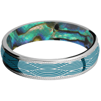 Palladium + Polish Finish + Abalone