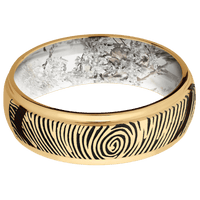 10K Yellow Gold + Polish , Polish Finish + King's Snow