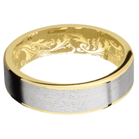 14K Yellow Gold + Polish Finish