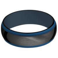 Zirconium + Satin , Polish Finish + Navy Blue