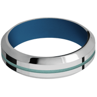 Titanium + Polish , Polish Finish + Ridgeway Blue