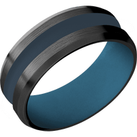 Zirconium + Satin , Bead Finish + Royal Blue