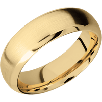 10K Yellow Gold + Satin , Polish Finish