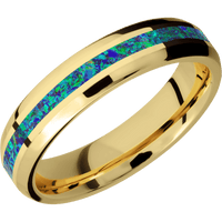 14K Yellow Gold + Polish , Polish Finish