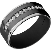 Zirconium + Bead , Polish Finish + Black