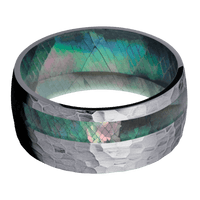 Tantalum + Hammer , Hammer Finish + Black Mother of Pearl